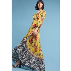 FARM Rio Sunlit Floral Maxi Wrap Dress